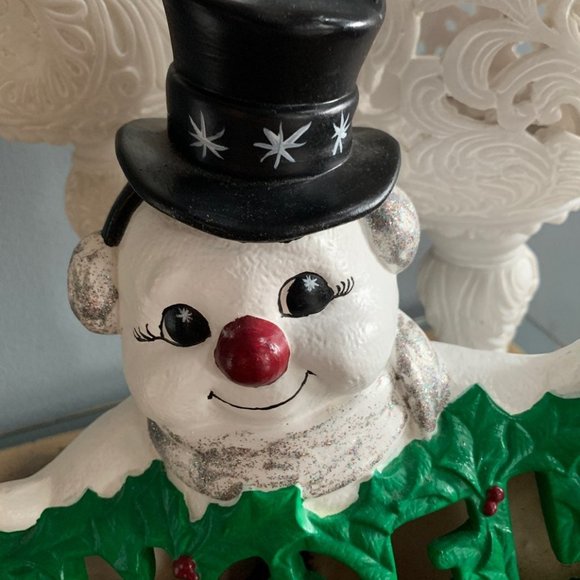 Vintage Christmas Frosty Snowman NOEL Light - Picture 6 of 8